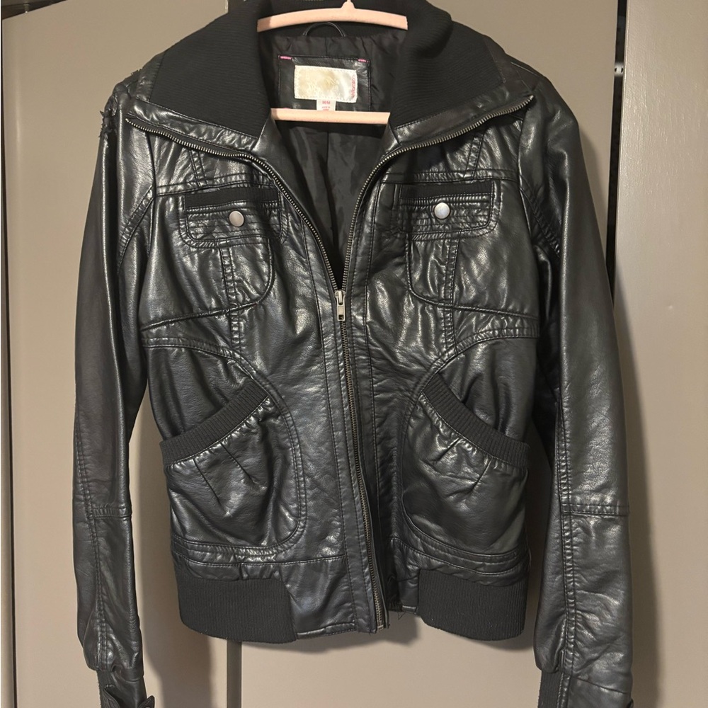 Women's Black Leather Jacket